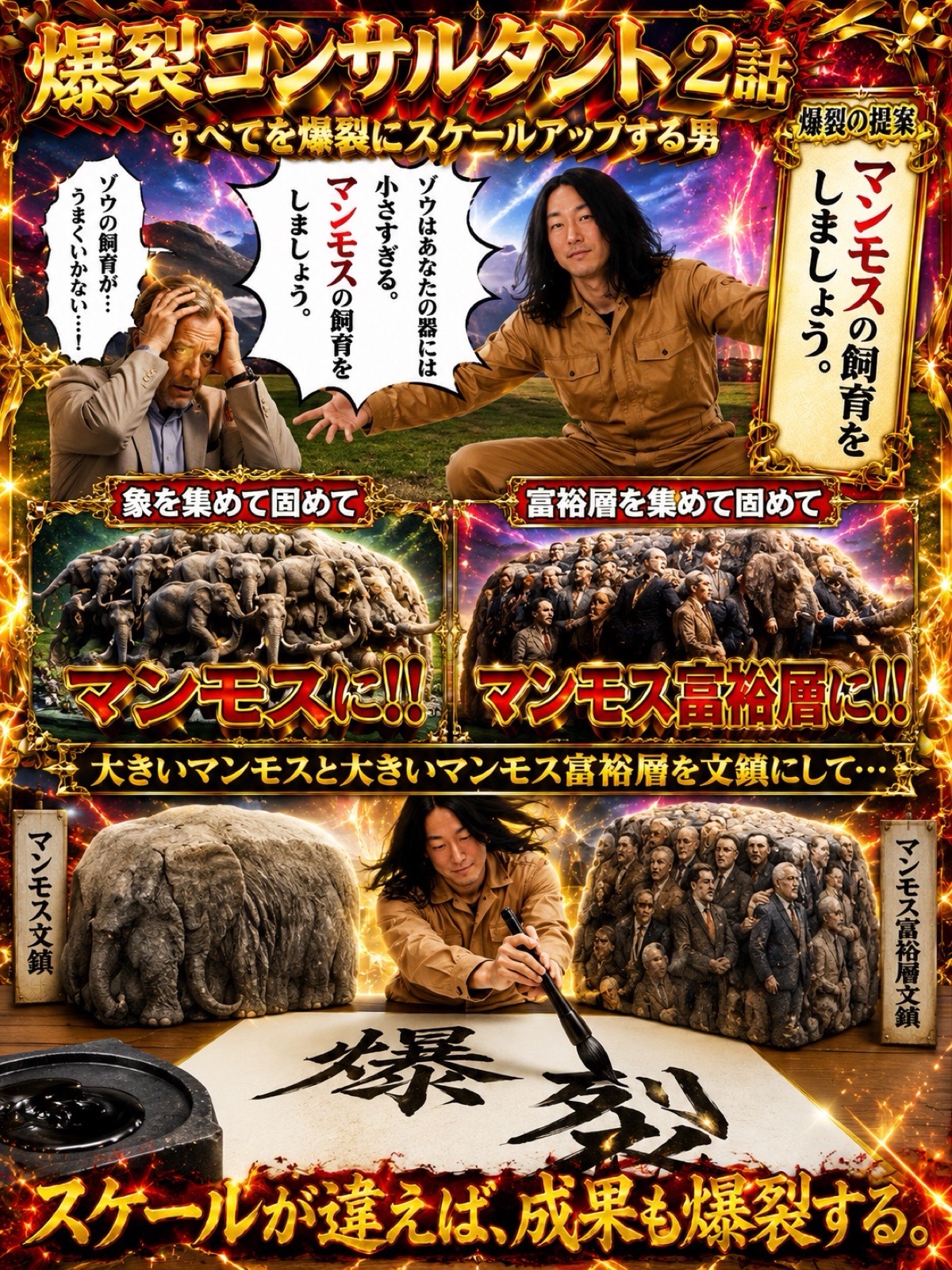 マンモスとマンモス富裕層を生み出す爆裂コンサルタント